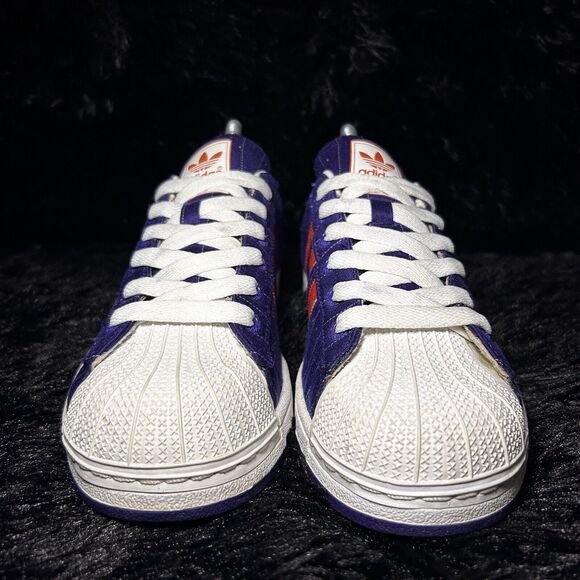 Adidas Original Superstar Men's 7 Purple Orange Suns G50968 Shell Toe Sneakers - Picture 8 of 15